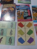 Lot 10 cartonase de colectie SCOOBY-DOO!Dezleaga Misterele Lumi -DeAgostini,seria include benzi desenate,personaje si monstri din universul Scooby Doo