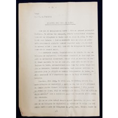 GEO BOGZA - BILANTUL UNEI ZILE DE RAZBOI - ARTICOL PENTRU ZIAR , DACTILOGRAFIAT , CU CORECTURILE, MODIFICARILE SI ADAUGIRILE OLOGRAFE ALE AUTORULUI