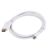Cablu thunderbolt, mini Display Port tata - HDMI tata, 3m, alb