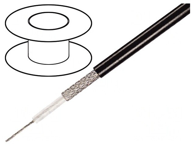 Cablu Microfon 1x0,35mm2 Negru OFC