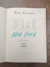 NICA FARA FRICA , ILUSTRATII DE PERAHIM DE NINA CASSIAN , 1959 foto