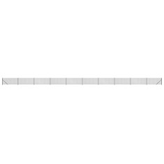 Gard plasa de sarma cu bordura, antracit, 0,8x25 m