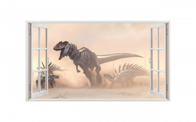 Sticker decorativ cu Dinozauri, 85 cm, 4292ST foto