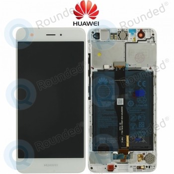 Huawei Nova (CAN-L01, CAN-L11) Capac frontal al modulului de afișare + LCD + digitizer + baterie alb 02351CKE foto