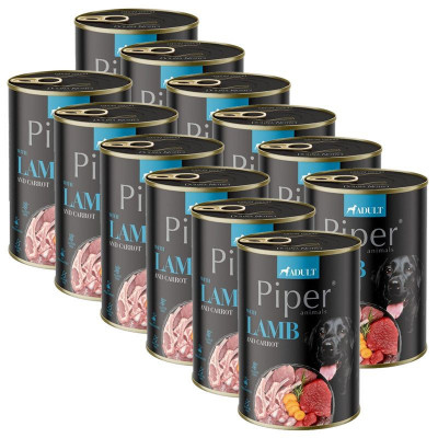 Conservă Piper Adult cu miel și morcovi 12 x 400 g foto