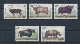 Laos 1990 - Fauna, animale ierbivore, serie neuzata