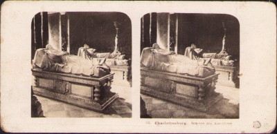 ST4N Charlottenburg, Inneres des Mausoleum, stereoscopic photo foto
