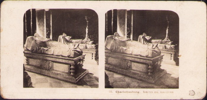 ST4N Charlottenburg, Inneres des Mausoleum, stereoscopic photo