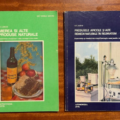 D.C. Jarvis - Mierea Produsele Apicole (2 vol. - 1976. Ca noi!) - 25 lei ambele