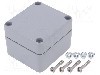 Carcasa aluminiu, 60mmx66mmx46mm, IP66, IP67, FIBOX - 7811060