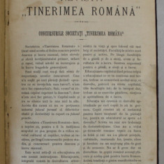 REVISTA '' TINERIMEA ROMANA '' COLEGAT DE 11 NUMERE , ANUL XIV , 1896- 1897