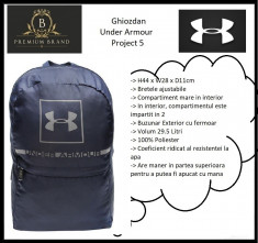 In STOC! Ghiozdan Under Armour Project 5 - Original - Dimensiuni 44 x 28 x 11 cm foto