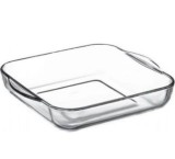 Vas Termorezistent Borcam cu Capac Sticla, 2L, Cratita Sticla Termica, Oala Cuptor, Gatit Sănătos