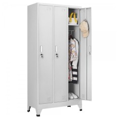 Vestiar metalic Premium cu picioare 3 usi 900x450x1920 mm (LxlxH), neasamblat, Extra Plus