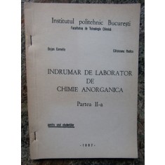 INDRUMAR DE LABORATOR DE CHIMIE ANORGANICA PARTEA II-A BEJAN CORNELIA