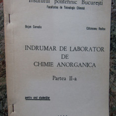 INDRUMAR DE LABORATOR DE CHIMIE ANORGANICA PARTEA II-A BEJAN CORNELIA