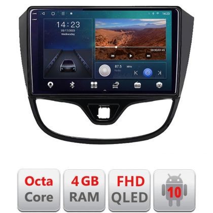 Navigatie Opel Karl 2017- B-karl Android Ecran QLED octa core 4+64 carplay android auto kit-karl+EDT-E310V3 CarStore Technology
