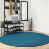 vidaXL Covor &bdquo;OVIEDO&rdquo;, fire scurte, turcoaz, &Oslash; 200 cm