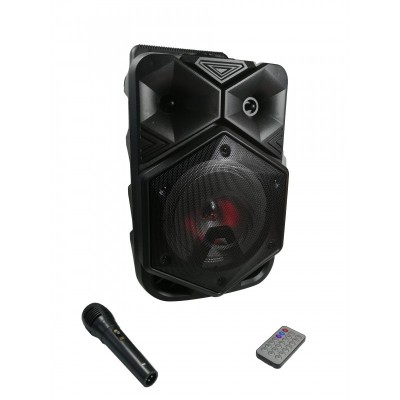 Boxa Portabila elSales, ELS-BT-1778, cu Bluetooth, Microfon, Telecomanda, USB, Lumini LED foto