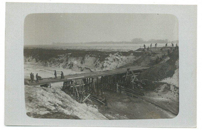 4456 - GURA CALITIEI, Vrancea, bridge - old postcard, real PHOTO - unused