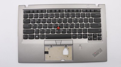 Carcasa superioara cu tastatura palmrest Laptop, Lenovo, ThinkPad X1 Carbon 5th Gen Type 20HQ, 20HR, 20K3, 20K4, 01YU591, 01YU555, AM16R000310, ilumin foto