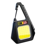 Lanterna breloc multifunctionala 30 LED COB, 500 lm, incarcare Type-C, 3 moduri lumina, baza magnetica, waterproof, negru