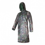 Pelerina ploaie cu nasturi si fermoar / camuflaj - 3xl