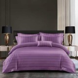 Cumpara ieftin Lenjerie Damasc Deluxe Frodo Dd012, Damasc, 6 Piese, Fara Elastic, Lila