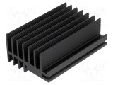 Radiator extrudat negru FISCHER ELEKTRONIK L75mm W30mm H52mm 3,5K/W