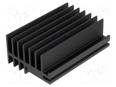 Radiator extrudat negru FISCHER ELEKTRONIK L75mm W30mm H52mm 3,5K/W foto