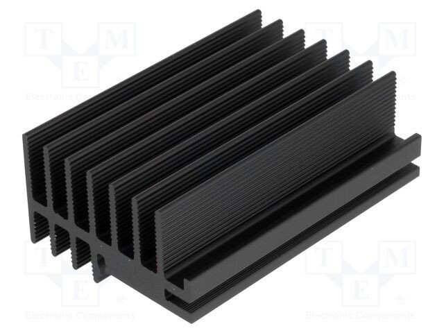 Radiator extrudat negru FISCHER ELEKTRONIK L75mm W30mm H52mm 3,5K/W