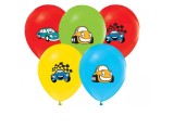 Baloane model cu masini - Set 5 Bucati, 12 Inch (30 cm) pentru Petreceri Vesele