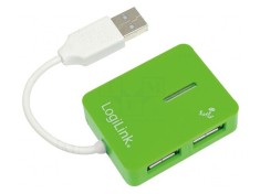 Hub USB 2.0 cu 4 Porturi Verzi 480Mbps foto