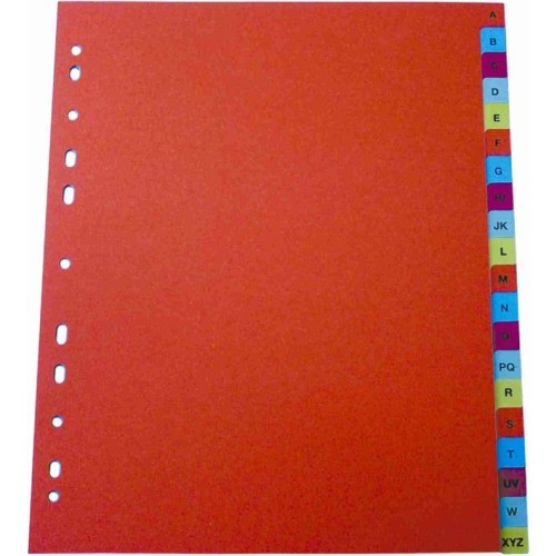 Index plastic Optima A4 numerotat 1-12 125 microni color