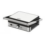 Grill electric Heinner SunsetGrill HEG-K2000SS, 2000W, Placi antiaderente, Temperatura reglabila, Deschidere 180˚, Tava colectare ulei