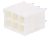 Conector Mini-Fit Jr 4,2mm 6-PIN THT Aurit, MOLEX