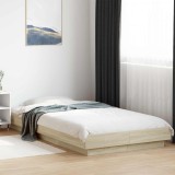 Cumpara ieftin Cadru de pat cu LED Stejar Sonoma 80 x 200 cm Lemn prelucrat