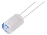 Condensator polimeric 10uF 160VDC THT