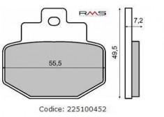 Placute frana spate Piaggio Hexagon GTX 125/180/250 Cod Produs: MX_NEW 1497002OL foto