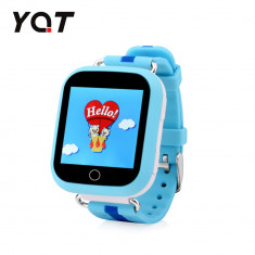 Ceas Smartwatch Pentru Copii YQT Q750 cu Functie Telefon, Localizare GPS, Apel de Monitorizare, Pedometru, SOS, Albastru foto