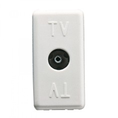 Priza TV de capat 1M Gewiss System alb GW20228