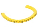 Markere Marcaj Galbene 2,5-5mm PVC 30-60&deg;C