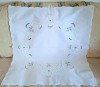 Fata de masa Vintage cu broderie cu panglici si broderie cu floricele