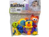 Set Jucării Zornăitoare și de Dentiție pentru Bebeluși Animăluțe Colorate