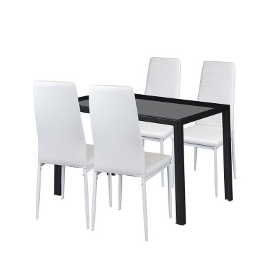 Nicole 4+1 set de sufragerie alb foto