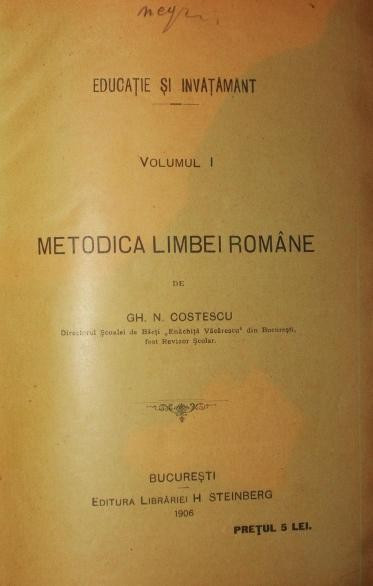 METODICA LIMBEI ROMANE