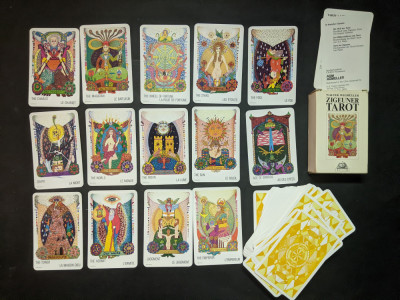 TAROT set 78 CARTI de joc ZIGEUNER TAROT (tiganesc) pt Ghicit WALTER WEGMULLER foto