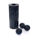 Cumpara ieftin Set 3 in 1 pentru yoga si masaj, Zola, rola, 1 bila single si 1 bila dubla, duritate medie, din spuma B-11902