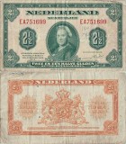 1943 ( 4 II ) , 2&frac12; gulden ( P-65a ) - Țările de Jos