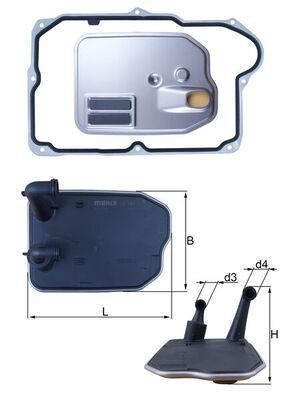 MAHLE HX 161D Filtru hidraulic, cutie de viteze automata foto